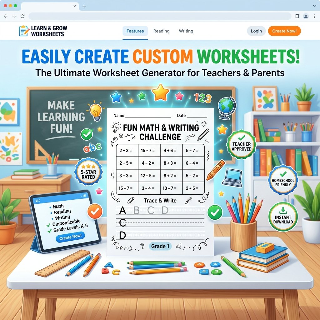 Worksheet Generator Preview Banner